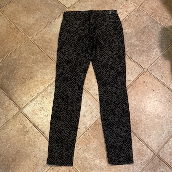 7 For All Man Kind Womens Black Patterned Pants Size 28 - Picture 5 of 5